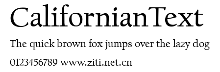 CalifornianText.ttf字體轉換器圖片