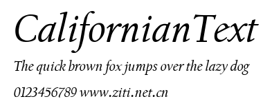 CalifornianText.ttf字體轉換器圖片