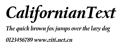 CalifornianText.ttf字體轉換器圖片