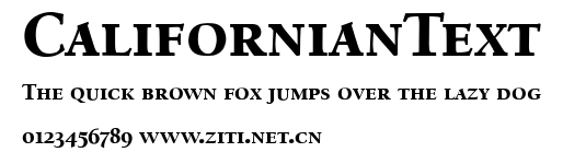 CalifornianText.ttf字體轉換器圖片
