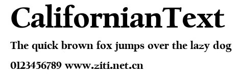 CalifornianText.ttf字體轉換器圖片