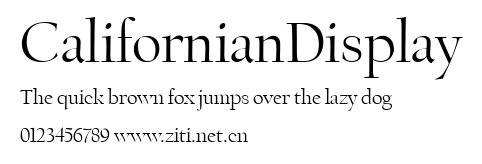 CalifornianDisplay.ttf字體轉換器圖片