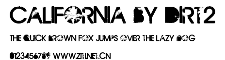 California by Dirt2.otf字體轉換器圖片