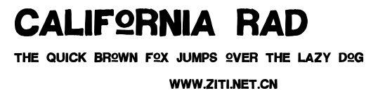 California Rad.otf字體轉換器圖片