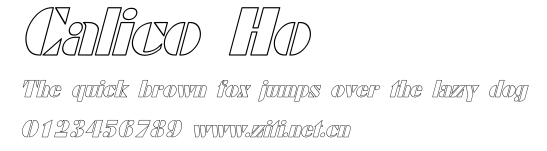 Calico Ho.ttf字體轉換器圖片