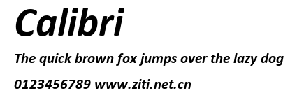Calibri.ttf字體轉換器圖片