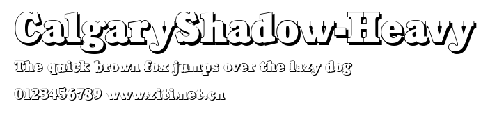 CalgaryShadow-Heavy.ttf字體轉換器圖片