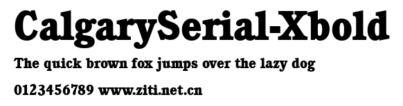CalgarySerial-Xbold.ttf字體轉換器圖片