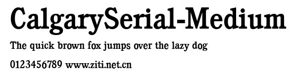 CalgarySerial-Medium.ttf字體轉換器圖片