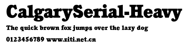 CalgarySerial-Heavy.ttf字體轉換器圖片
