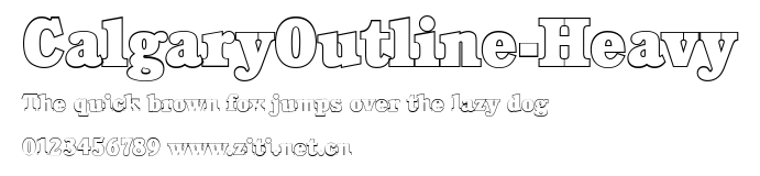 CalgaryOutline-Heavy.ttf字體轉換器圖片