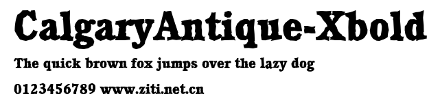 CalgaryAntique-Xbold.ttf字體轉換器圖片