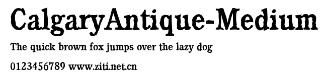CalgaryAntique-Medium.ttf字體轉換器圖片