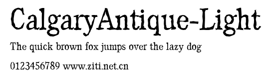 CalgaryAntique-Light.ttf字體轉換器圖片