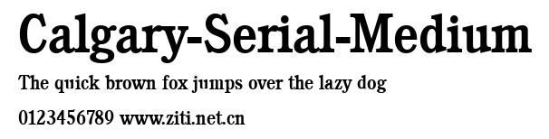 Calgary-Serial-Medium.ttf字體轉換器圖片