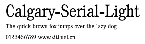 Calgary-Serial-Light.ttf字體轉換器圖片