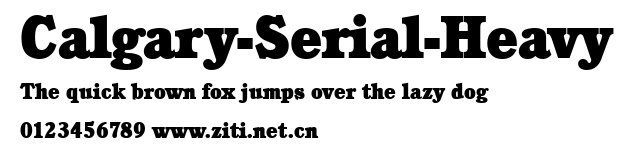 Calgary-Serial-Heavy.ttf字體轉換器圖片