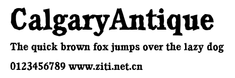 CalgaryAntique.ttf字體轉換器圖片