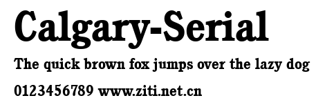 Calgary-Serial.ttf字體轉換器圖片