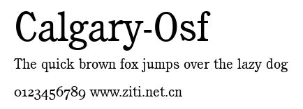 Calgary-Osf.ttf字體轉換器圖片