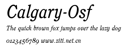 Calgary-Osf.ttf字體轉換器圖片