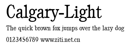 Calgary-Light.ttf字體轉換器圖片
