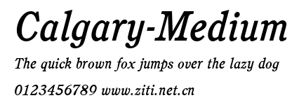 Calgary-Medium.ttf字體轉換器圖片