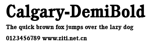 Calgary-DemiBold.ttf字體轉換器圖片