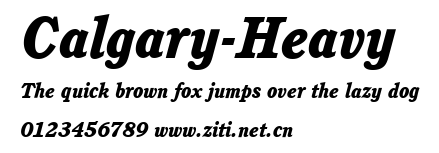 Calgary-Heavy.ttf字體轉換器圖片