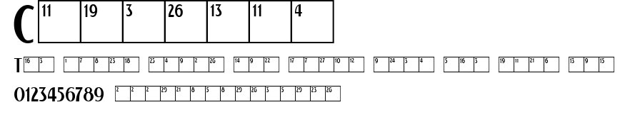 Calendar.ttf字體轉換器圖片