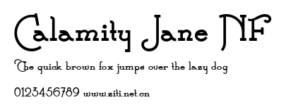 Calamity Jane NF.ttf字體轉換器圖片