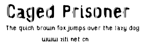 Caged Prisoner.ttf字體轉換器圖片