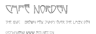 Café Norden.ttf字體轉換器圖片