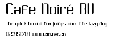Cafe Noiré BV.ttf字體轉換器圖片