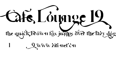 Cafe Lounge 19.ttf字體轉換器圖片
