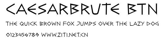 CaesarBrute BTN.ttf字體轉換器圖片
