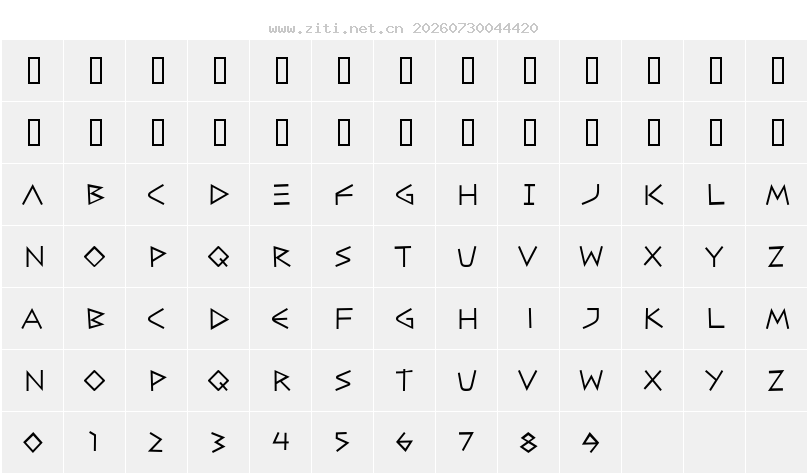 字符映射圖