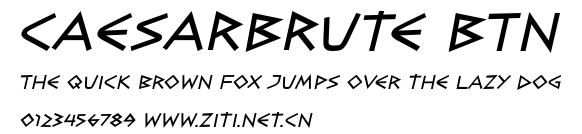 CaesarBrute BTN.ttf字體轉換器圖片