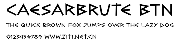 CaesarBrute BTN.ttf字體轉換器圖片
