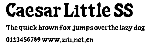 Caesar Little SS.ttf字體轉換器圖片