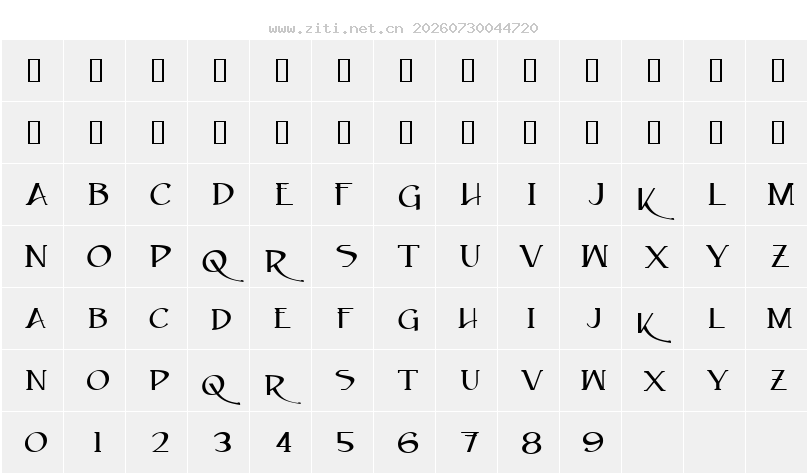 字符映射圖