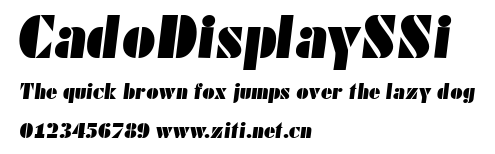 CadoDisplaySSi.ttf字體轉換器圖片