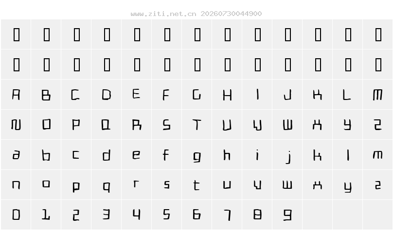字符映射圖