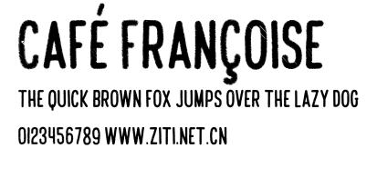 Café Françoise.otf字體轉換器圖片