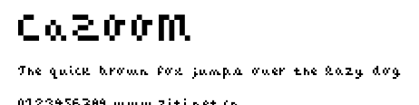 CaZOOM.ttf字體轉換器圖片