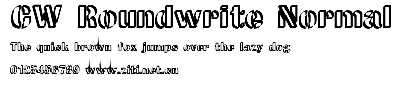 CW Roundwrite Normal.ttf字體轉換器圖片