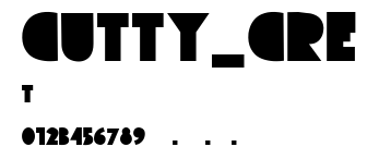 CUTTY_CRE.ttf字體轉換器圖片