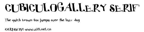 CUBICULOGALLERY SERIF.ttf字體轉換器圖片