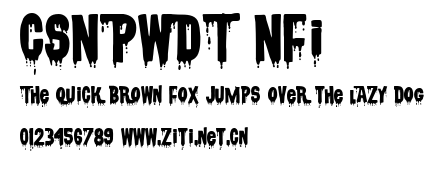 CSNPWDT NFI.ttf字體轉換器圖片