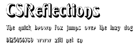 CSReflections.ttf字體轉換器圖片